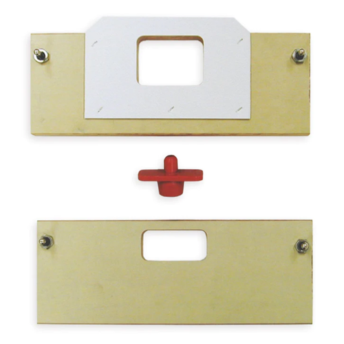 Templaco LS-166A 1" x 2-1/4" Latch Template with 1" x 2-1/4" Strike Template