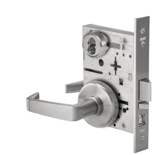 BEST BEST 45H Series (A - Office Function) - Rose Trim Heavy Duty Mortise Lock, Single Keyed BES-45H-A-RS