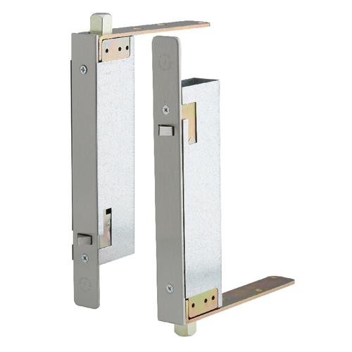 Ives FB41P Automatic Flush Bolt Set for Wood Doors – Top and Bottom Bolt Pair, 630 Satin Stainless Steel finish, product view