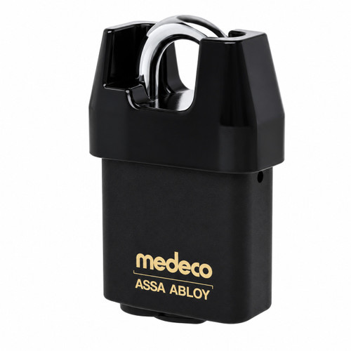 Medeco 54525 Indoor/Outdoor 6-Pin Shrouded Padlock with 5/16" Shackle Diameter and 3/4" Shackle Clearance
