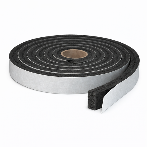 Pemko P384 Closed Cell Sponge Neoprene Weatherstripping Tape 3/4" x 7/16" x 10' Black