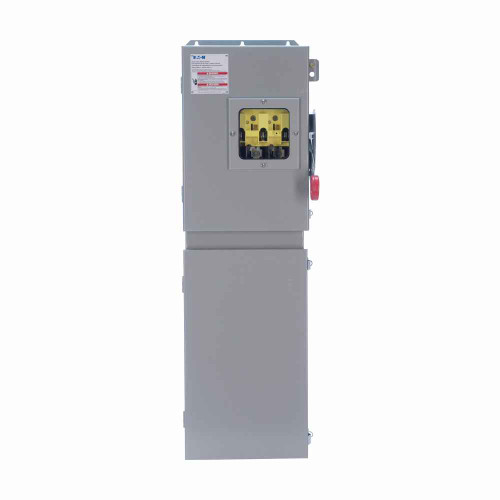 Eaton DD362FDKW Double door single-throw fused safety switch, 60 A, NEMA 12/3R, Painted galvanized steel, Class H, Fusible without neutral, Three-pole, Three-wire, 600 V, Max Hp: 20, 25/ 30, 50 hp (1/3PH @480, 600 V), #14-#2