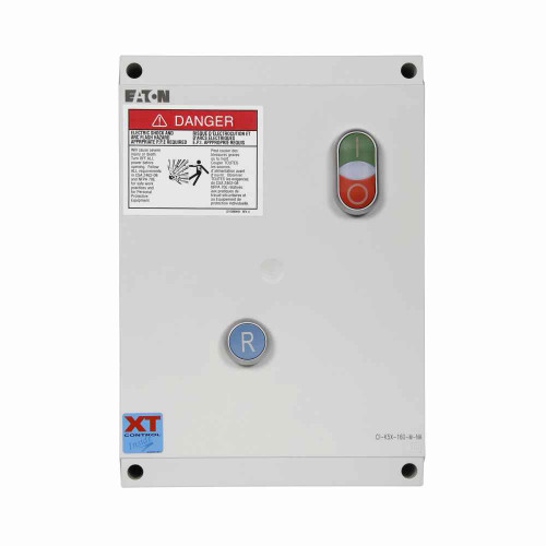 Eaton ECX09K3BAA-QA27 XT IEC electronic motor starter, 240 V, NEMA 4, Non-combination, non-reversing starter, 50 A, Side-mounted, 1NO, 40-57 A, Three-phase
