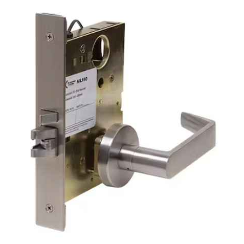 Command Access ML190 Series Motorized Mortise Lock with Field Selectable EL/EU Function and 24VDC Operation