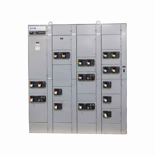 Eaton FJF2LJ14 11-300 Series Dual feeder Motor Control Center 100/80A trip rating, HFD circuit breaker, Dual feeder, Rotary handle mechanism, 14-inch unit size Eaton FJF2LJ14 11-300 Series Dual feeder Motor Control Center 100/80A trip rating, HFD circuit breaker, Dual feeder, Rotary handle mechanism, 14-inch unit size