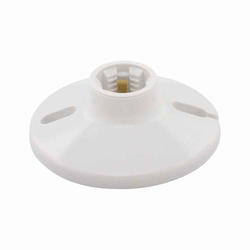 Eaton S1174W-SP lampholder, Keyless switch, #14-10 AWG, Medium base, White, Thermoset, 250V, 660W, Top wiring 752049