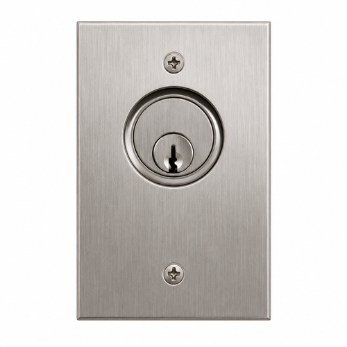 BEA 10KEYSWITCHONF Access Control Keyswitch Plate Single Gang On/Off with Tamper-Resistant Design
