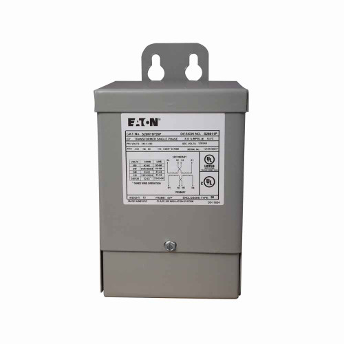 Eaton S20N11P51PCU General purpose encapsulated transformer, EP, copper, NEMA 3R, 57P, 60 Hz, single-phase, 240 V, 480 V, 120/240 V, NONE, 115 °C rise, 0.5 KVA, indoor-outdoor, 3A