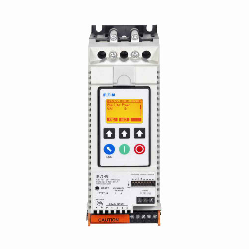 Eaton S811+N66N3S S811+ soft starter, 66 A, N-frame, Three-pole, 24 V power, # 22-14 AWG wire, 120 Vdc, 240 Vac, Modbus RTU, NEMA 0, LCD display, -30°C to -50°C, 200-600 V operating voltage, 47-63 Hz, 1-2 conductors Eaton S811+N66N3S S811+ soft starter, 66 A, N-frame, Three-pole, 24 V power, # 22-14 AWG wire, 120 Vdc, 240 Vac, Modbus RTU, NEMA 0, LCD display, -30°C to -50°C, 200-600 V operating voltage, 47-63 Hz, 1-2 conductors