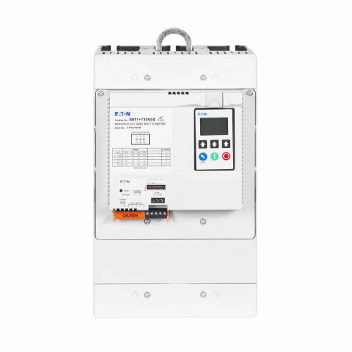 Eaton S811+T24N3S S811+ soft starter, 240 A, T-frame, Three pole, 24 V power, 200-600 V operating voltage, 47-63 Hz, 1-2 conductors, #4 AWG to 500 kcmil wire, 120 Vdc, 240 Vac, Modbus RTU, NEMA 0, LCD display, -30°C to -50°C Eaton S811+T24N3S S811+ soft starter, 240 A, T-frame, Three pole, 24 V power, 200-600 V operating voltage, 47-63 Hz, 1-2 conductors, #4 AWG to 500 kcmil wire, 120 Vdc, 240 Vac, Modbus RTU, NEMA 0, LCD display, -30°C to -50°C