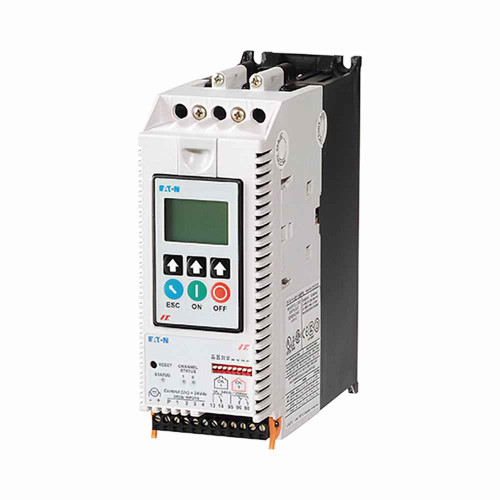 Eaton S811+V85N3S-MA S811+ soft starter, 850 A, V-frame, Three-pole, 24 V power, 200-600 V operating voltage, 47-63 Hz, 1-2 conductors, #2/0 AWG to 500 kcmil wire, 120 Vdc, 240 Vac, Modbus RTU, NEMA 0, LCD display, -30°C to -50°C