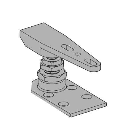 Falcon OHC100A-DP Center Hung Floor Pivot with End Load Arm for OHC100 Series Door Closers