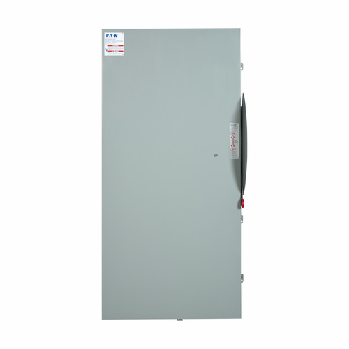 Eaton STS367FP64 shunt trip safety switch, 800 A, Three pole, 600 Vac, 250 Vdc, Alarm switch, 24 Vdc, 1 NO 1 NC, NEMA 4, Painted steel, Fusible, 600 V Eaton STS367FP64 shunt trip safety switch, 800 A, Three pole, 600 Vac, 250 Vdc, Alarm switch, 24 Vdc, 1 NO 1 NC, NEMA 4, Painted steel, Fusible, 600 V