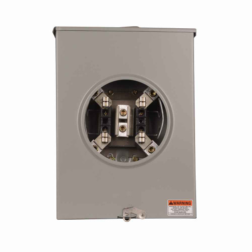 Eaton URS213CCH meter socket, 1-pos resi service, 200A, Over/under, Small hub closing plate mounted, #6-350 kcmil, 4-jaw, 1-ph, #6-350 kcmil, 3-wire, Ring, 600 Vac Eaton URS213CCH meter socket, 1-pos resi service, 200A, Over/under, Small hub closing plate mounted, #6-350 kcmil, 4-jaw, 1-ph, #6-350 kcmil, 3-wire, Ring, 600 Vac