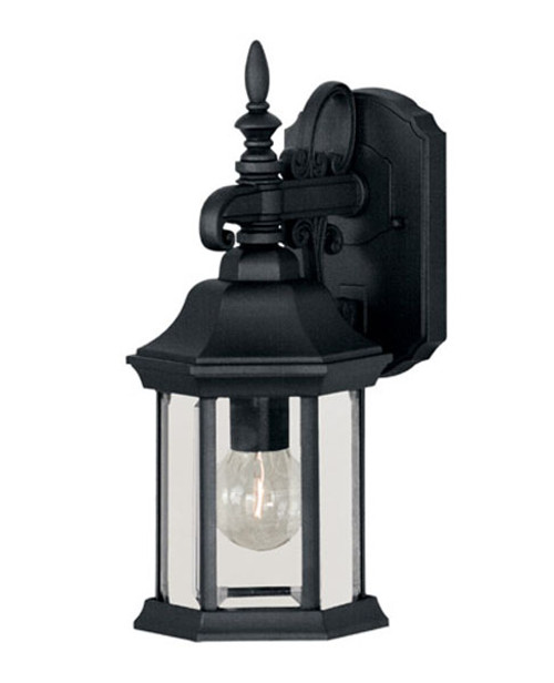 Savoy House Meridian 50056BK 1-Light Outdoor Wall Lantern