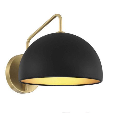 Savoy House Savoy House Meridian 90094MBKNB 1-Light Wall Sconce SVH-M90094MBKNB