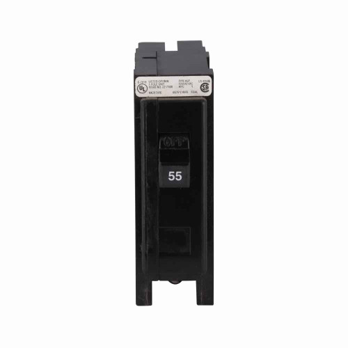 Eaton HBAX1055 HBAX thermal magnetic circuit breaker,Quicklag industrial thermal-magnetic circuit breaker,60 A,42 kAIC,Single-pole,120/240 V,Non-Interchangeable,Q17,HBAX