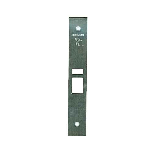 Schlage 09-663 L Series armor front, latch and auxiliary latch cutouts, satin stainless steel finish