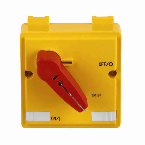 Eaton HMCC1R molded case circuit breaker accessory handle mechanism, Direct (close-coupled) handle mechanism, Euro IEC Direct, F-Frame, Red, Series C Eaton HMCC1R molded case circuit breaker accessory handle mechanism, Direct (close-coupled) handle mechanism, Euro IEC Direct, F-Frame, Red, Series C