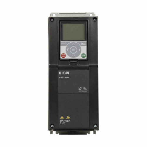 Eaton HMX2D134NAB5M1 H-Max Drive, 1 hp, 2.1A, 480V, IntelliPass NEMA Type 1, M1B5 No brake chopper, Software A, Options: Manual bypass, includes isolation contractor and pilot lights and B5 card, Frame size 4 Eaton HMX2D134NAB5M1 H-Max Drive, 1 hp, 2.1A, 480V, IntelliPass NEMA Type 1, M1B5 No brake chopper, Software A, Options: Manual bypass, includes isolation contractor and pilot lights and B5 card, Frame size 4