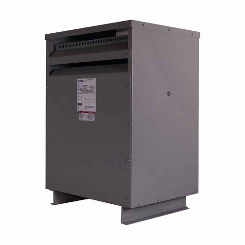 Eaton V47M28T7516 General purpose ventilated transformer, Aluminum windings, NEMA 2, 60 Hz, 220°C, 75 kVA, Floor or wall, upright only , Three-phase, 480Y, 208Y/120 Vac, NEMA ST-20, 2 at +2.5%, 4 at -2.5%, 150°C, 75 kVA, 480Y-208Y/120 Vac, DOE 2016