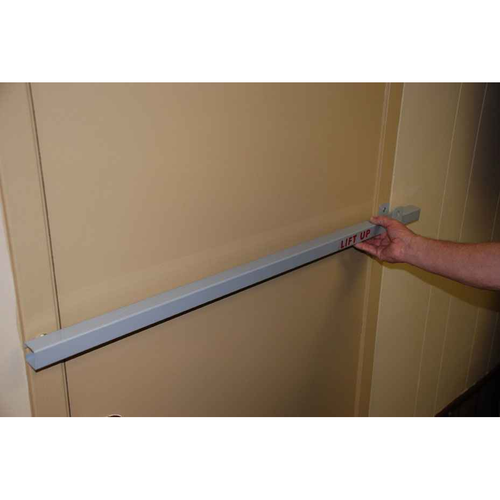 Exit Security Single Door Inswing Door Bar, Wood Door Frame, 48"