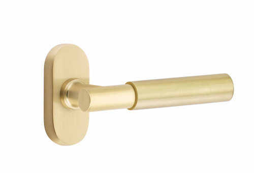 Emtek SELECT Brass T-Bar Smooth Lever - Privacy Set