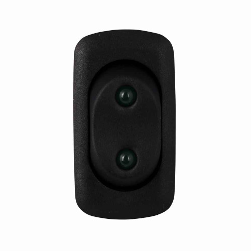 Eaton XR1EG33NV1XX X Series Rocker, Circuit code: G, Circuit position: ON-OFF-ON, Single-pole, Double-throw, Green-green lens, 18 Vdc lamp