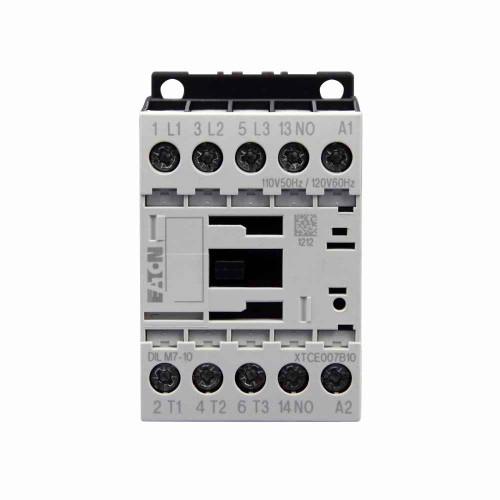 Eaton XTCE032C10AD XT IEC contactor - Length 3.425 in, Width 1.85 in, Height 3.898 in