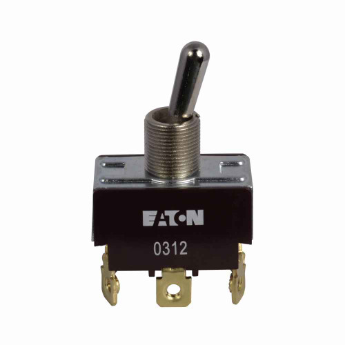 Eaton XTD4C2A X Series Toggle Switch, Circuit position: ON-NONE-ON, Two-pole, Double-throw, 20A at 125 Vac, 10A at 277 Vac, 15A at 28 Vac, 3/4 hp at 125-250 Vac, Screw terminals