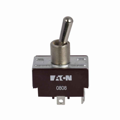 Eaton XTD3A3A2 X Series Toggle Switch, Circuit position: ON-NONE-OFF, Two-pole, Single-throw, 20A at 125 Vac, 10A at 277 Vac, 15A at 28 Vac, 3/4 hp at 125-250 Vac, Solder lugs