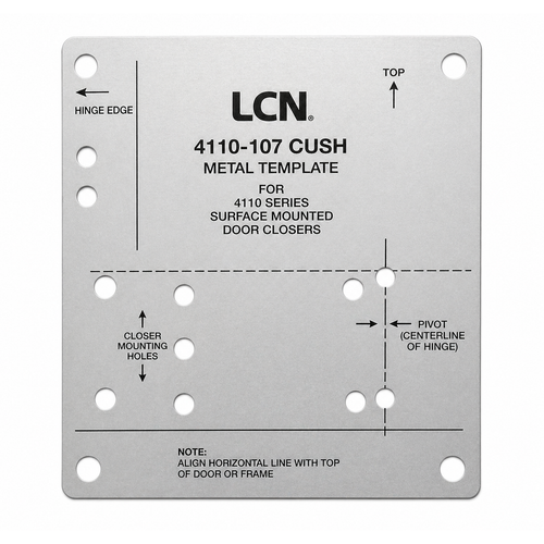 LCN 4110-107 CUSH Grade 1 Metal Installation Template
