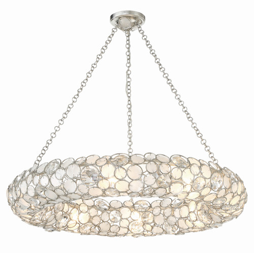 Crystorama 528P Palla 8 Light Chandelier