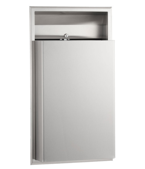 Bobrick B-221216 Waste Receptacle, Heavy-duty, Floor-Standing
