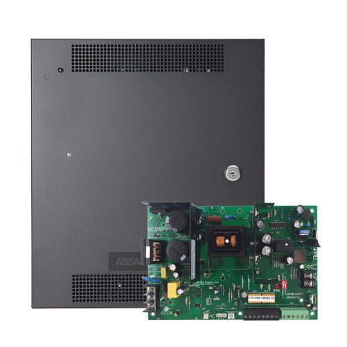 Securitron AQL104-D8E1 Switching Power Supply With Integrated Fire Alarm Interface, 24VDC 10A, 3 A ATO Power Dist Modules, E1 Enclosure