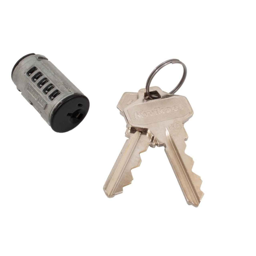 Kwikset 85172-001 Cylinder for Knobs and Levers with Half Round Chassis and 917 and 955 Lever Electronics with SmartKey SC1 Keyway Black Finish
