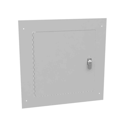 Milbank 1818TFLC Flush Mount Cover Type 1 18x18 Screw Cover ANSI 61 Gray Steel Hinged Door Key Locking Slam Latch