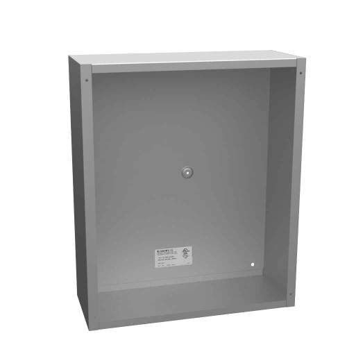 Milbank 15186-SC1-NK-NP 18x6x15 Screw Cover Type 1 UL Listed Steel No Knockouts No Paint Cover With Teardrop Slots Mounting Holes In Back