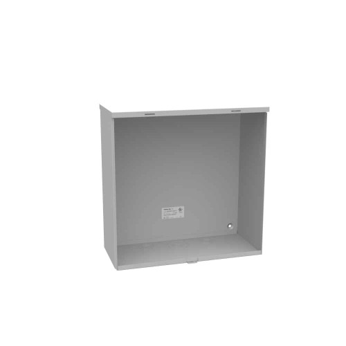 Milbank 18188-HC3R 18x8x18 Hinge Cover Type 3R UL Listed Steel Knockouts ANSI 61 Gray Formed Hinges Padlocking Flip Latch Emboss Mounting Holes In Back