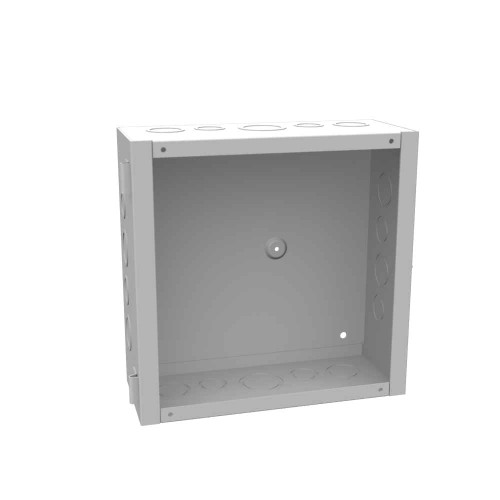 Milbank 10104-HC1 10x4X10 Hinge Cover Type 1 UL Listed Steel Knockouts ANSI 61 Gray Flush Pull Ring Formed Hinges Mounting Holes In Back