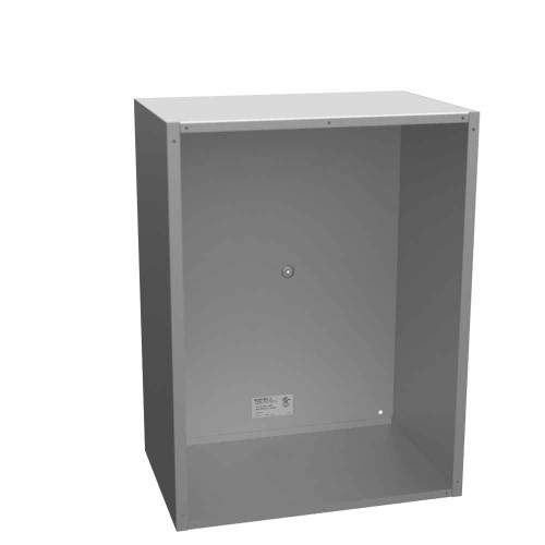 Milbank 182412-SC1-NK-NP 24X12x18 Screw Cover Type 1 UL Listed Steel No Knockouts No Paint Cover With Teardrop Slots Mounting Holes In Back
