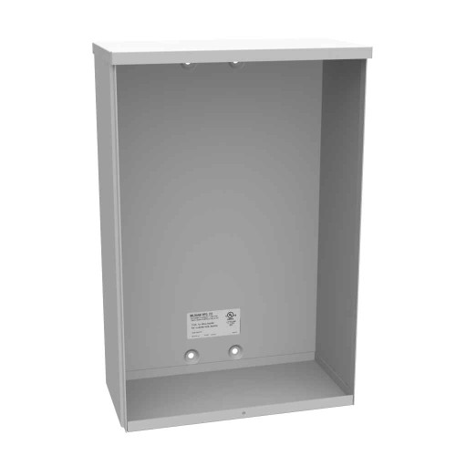 Milbank 12186-SC3R-NK 18x6x12 Screw Cover Type 3R UL Listed Steel No Knockouts ANSI 61 Gray Quad D Knockout For Lock Emboss Mounting Holes In Back