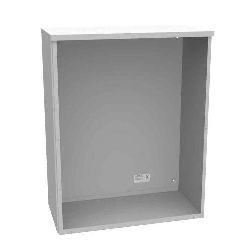 Milbank 243012-SC3R 30x12x24 Screw Cover Type 3R UL Listed Steel Knockouts ANSI 61 Gray Quad D Knockout For Lock Emboss Mounting Holes In Back