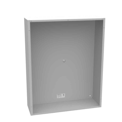 Milbank 24308-SC1-NK 30x8x24 Screw Cover Type 1 UL Listed Steel No Knockouts ANSI 61 Gray Cover With Teardrop Slots Mounting Holes In Back