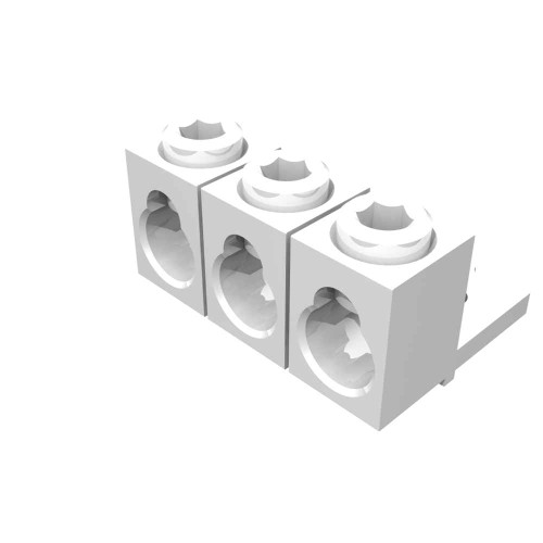 Milbank K1540L Lug Kit Single 4-600kcmil Or Two 1 Aught-250kcmil Mechanical Anti-rotate .375 Stud Hole 3 Per Kit