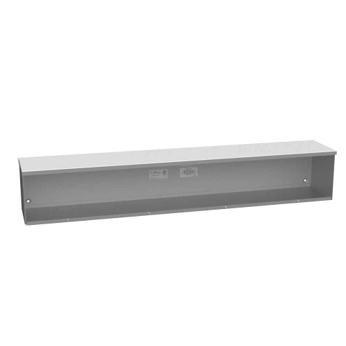 Milbank 8848-GSC3R-NK-NP 8x48x8 Screw Cover Wireway Type 3R UL Listed Steel No Knockouts No Paint Quad D Knockout For Lock Emboss Mounting Holes In Back