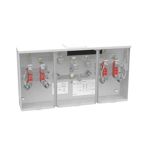 Milbank U1252-X-K3-IL 4 Terminal Ringless Large Closing Plate 2 Position Single Connector 4-600kcmil 7-16 In Knockouts Lock Provision
