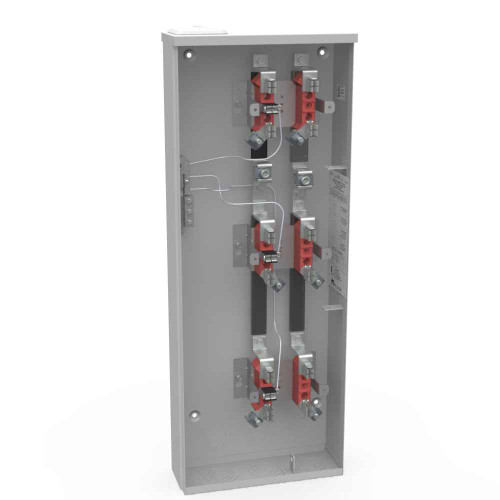 Milbank U4383-XL 4 Terminal Ring Type Small Closing Plate 3 Position 100 Ampere Vertical