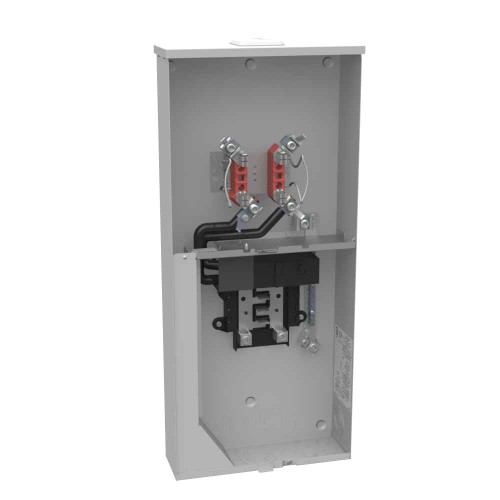 Milbank U5168-XL-200-KK-AMS 4 Terminal Ringless Small Closing Plate Horn Bypass 1-200 Ampere Main Breaker 8 Branch Circuit Ameren
