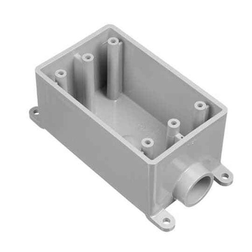 Carlon E980DFNW 1/2 INCH FSE 1-GANG WP BOX WHITE